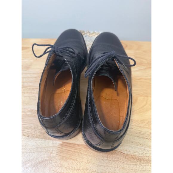 Johnston & Murphy Made in Italy Black Deerskin Leather Dress Shoes Size 8.5. JL main image 8